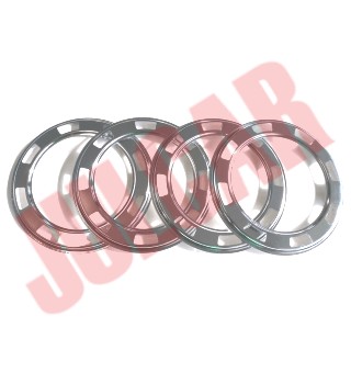 Kit 4 anelli cromati cerchio ruota Fiat 500 My Car Francis Lombardi