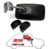 Specchio esterno rettangolare nero in plastica Fiat 500