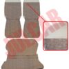 Kit fodere in tessuto zebrato verde Fiat 500 D