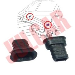 Coppia tubetti bianchi scolo acqua parabrezza Fiat 500 N/D/F/L/G