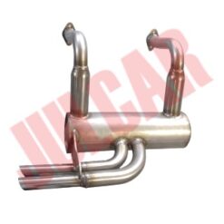 Marmitta sportiva in acciaio tipo Record Monza Fiat 500 D/F/L