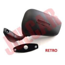 Specchio retrovisore in plastica con fissaggio a vite Fiat 500/126/124