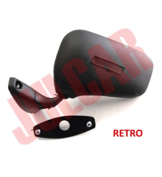 Specchio retrovisore in plastica con fissaggio a vite Fiat 500/126/124