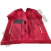Moquette rossa doppia protezioni piedi Fiat 600