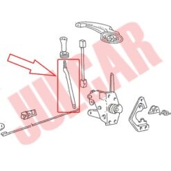 Asta rinvio fissaggio pomello sicura porta Fiat 500 F/L/R