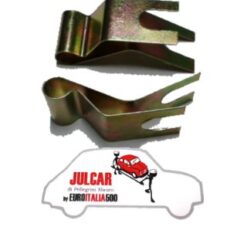 Coppia staffe di fissaggio cavo freno a mano Fiat 500