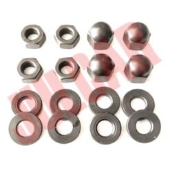 Kit dadi e rondelle fissaggio prigionieri testa Fiat 500/126