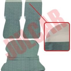 Kit fodere in tessuto zebrato verde Fiat 500 D