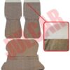 Kit fodere in tessuto zebrato nocciola Fiat 500 D
