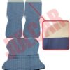 Kit fodere in tessuto tinta unita blu avio Fiat 500 D