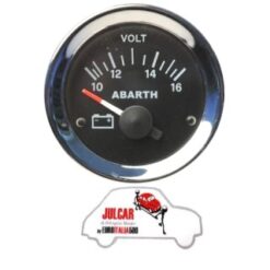Strumento voltmetro nero Abarth Ø 52 mm Fiat 500
