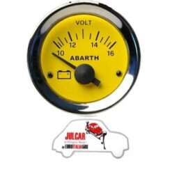 Strumento voltmetro giallo Abarth Ø 52 mm Fiat 500