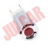 Spia cruscotto cromata con luce rossa Fiat 500/126