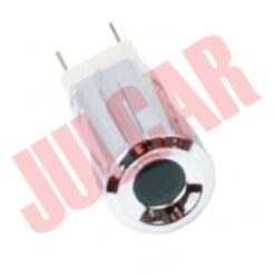 Spia cruscotto cromata con luce rossa Fiat 500/126