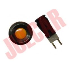 Spia cruscotto cromata con luce rossa Fiat 500/126