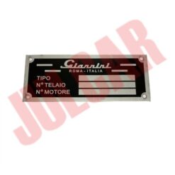 Targhetta identificativa tipo Abarth