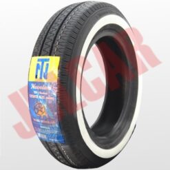 Pneumatico 125 r12 62 s Nuvolari con fascia bianca da 2.5 cm Fiat 500