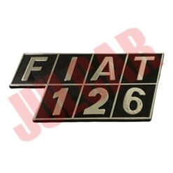 Fregio posteriore in plastica Fiat 126 misure 10.5x5 cm