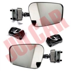 Coppia specchi esterni rettangolari con guarnizione a morsetto alta qualità Fiat 500