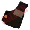Kit sovratappeti Abarth bordo nero Fiat 500 ( 4 pezzi )