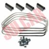 Kit cornici raschiavetro completo di mollette di fissaggio e giuntini Fiat 500