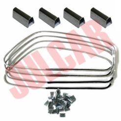 Kit cornici raschiavetro completo di mollette di fissaggio e giuntini Fiat 500