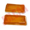 Coppia plastiche arancioni fanalini anteriori Fiat 126