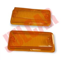 Coppia plastiche arancioni fanalini anteriori Fiat 126