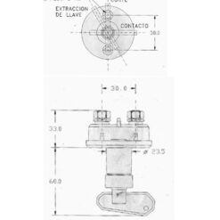 Morsetto stacca batteria con leva rossa