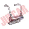 Marmitta sportiva in acciaio inox con due terminali Fiat 500/126