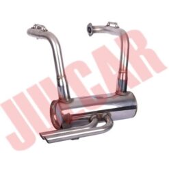 Marmitta sportiva in acciaio inox tipo Record Monza Fiat 500/126