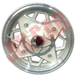 Kit 4 cerchi in lega tipo MilleMiglia finitura BIANCA diamantata Fiat 500