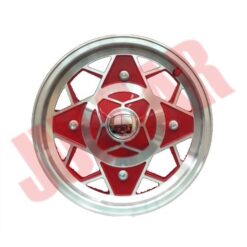 Kit 4 cerchi in lega tipo MilleMiglia finitura ROSSI diamantata Fiat 500