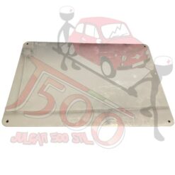 Supporto targa posteriore in acciaio Fiat 500
