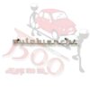 Fregio in metallo cromato "Bianchina" modello Autobianchi Bianchina Berlina-Trasformabile-Cabriolet