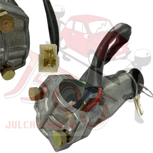 BLOCCHETTO ANTIFURTO ORIGINALE DELL'EPOCA ARMAN CHAMPION CON CHIAVE FIAT 126 PERSONAL