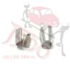 Coppia coperchi in alluminio snodo telaio deflettore Fiat 500 N