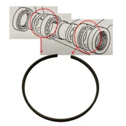 Anello elastico distanziale cuscinetti ruota posteriori Fiat 500