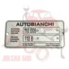 Targhetta identificativa in alluminio Autobianchi Bianchina Trasformabile
