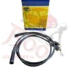Cavi candela in silicone nero per bobina doppia Fiat 500/126