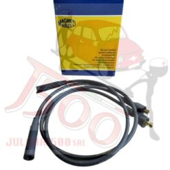 Cavi candela in silicone nero per bobina doppia Fiat 500/126