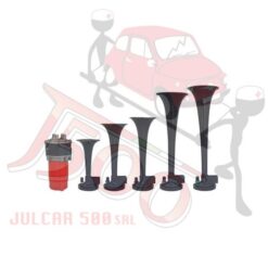 Tromba clacson bitonale con suoneria del Cucaracha Fiat 500