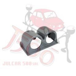 Portastrumenti a 3 fori diamentro 52 mm Carbon Look Fiat 500-126-600