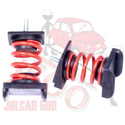 Coppia molle fine corsa per rinforzo balestra Fiat 500-126