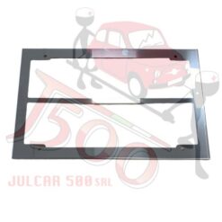 Cornice targa posteriore in INOX per targhe doppie dal '75 al '83 Fiat 500