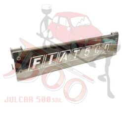 Alzacofano posteriore in acciaio INOX Fiat 500 con staffe regolabili