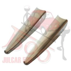 Coppia copri cerniere in alluminio Autobianchi Bianchina