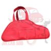 Borsa a mano rossa con sagoma Fiat 500