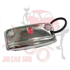 Portachiavi a forma di frontale cromato fiat 500