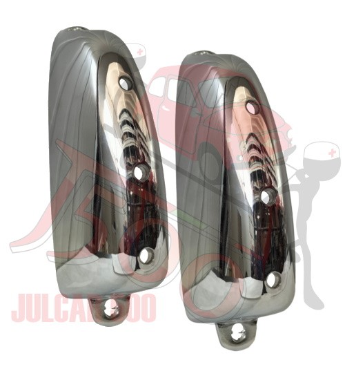 Coppia rostri cromati paraurti anteriore Bianchina Trasformabile-Berlina-Panoramica